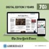 New York Times Digital Subscription 3 Years
