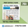 Unlock a remarkable 70% discount on a 2-Year Wall Street Journal Print Subscription