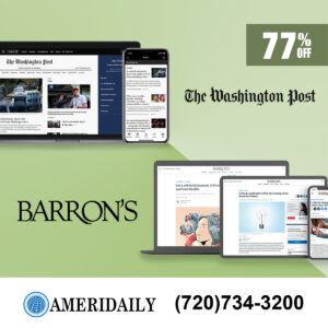 Barron’s Newspaper and Washington Post Subscription for 3 Years